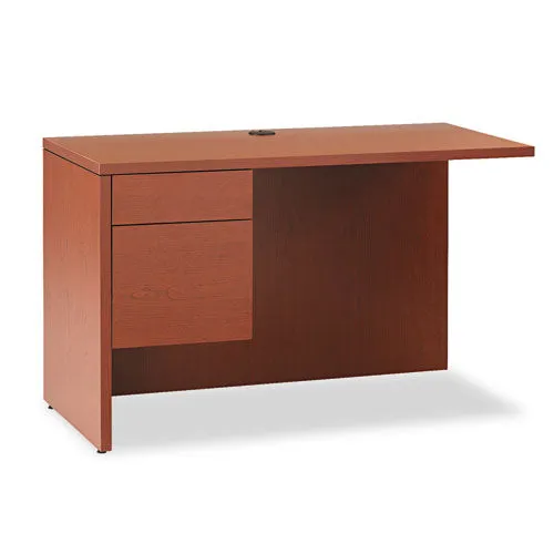 10500 Series L Workstation Return, 3/4 Height Left Ped, 48w X 24d X 29.5h, Harvest
