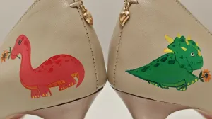 AI Shoeful Flats - Little Dino Duo