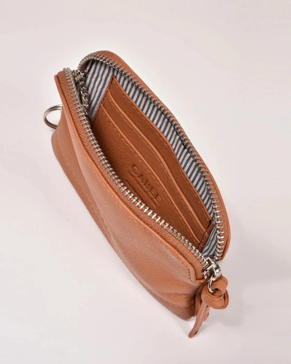Amara Small Leather Keychain Pouch