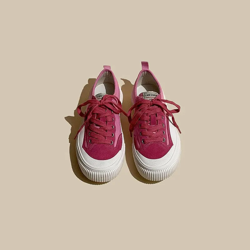 American Canvas Leather Low-Cut Sport Women's Shoes