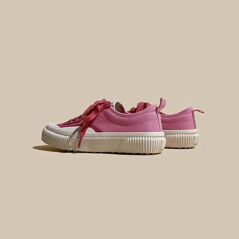 American Canvas Leather Low-Cut Sport Women's Shoes