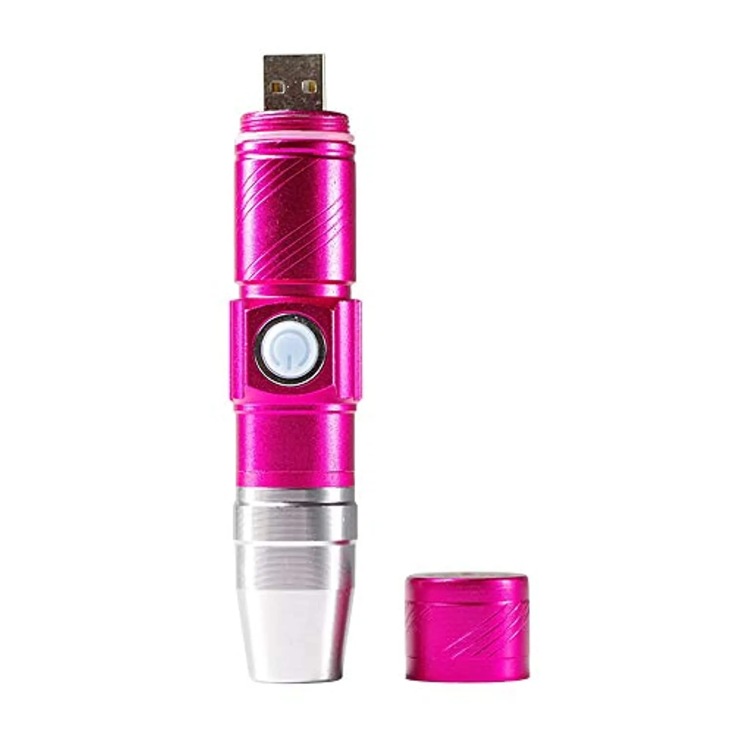 Anself Nail LED Flashlight Mini Flashlights for Nails Drying Lamp Rechargeable & Portable Nail Dryer for Nail UV Gel (Rose red)
