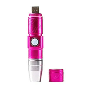 Anself Nail LED Flashlight Mini Flashlights for Nails Drying Lamp Rechargeable & Portable Nail Dryer for Nail UV Gel (Rose red)