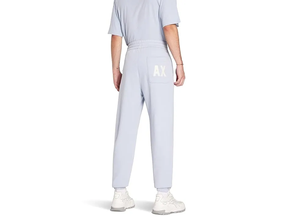 AX Armani Exchange Mens Boyfriend Fit Logo Jogger Pants Light Blue XL