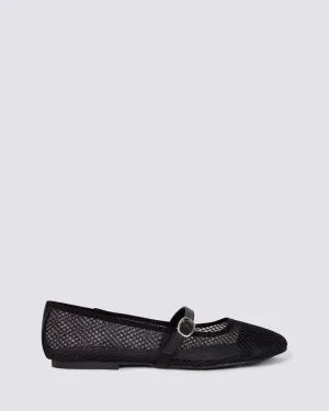 BAMBAM MARY JANES BLACK MESH
