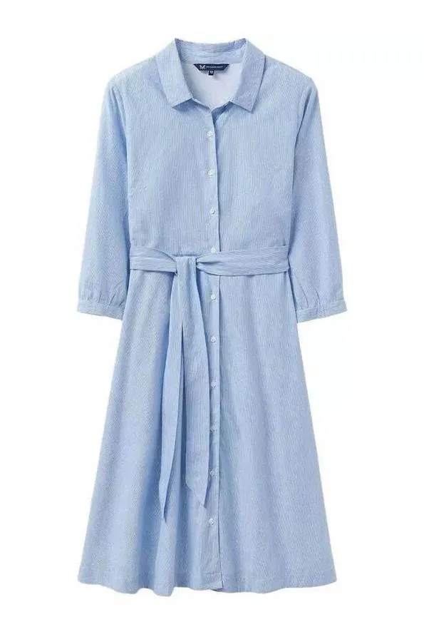 Blue Stripe 'Helene' Shirt Dress