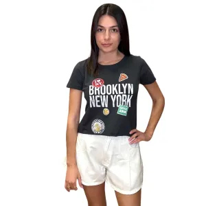 Brooklyn Crop Graphic Tee