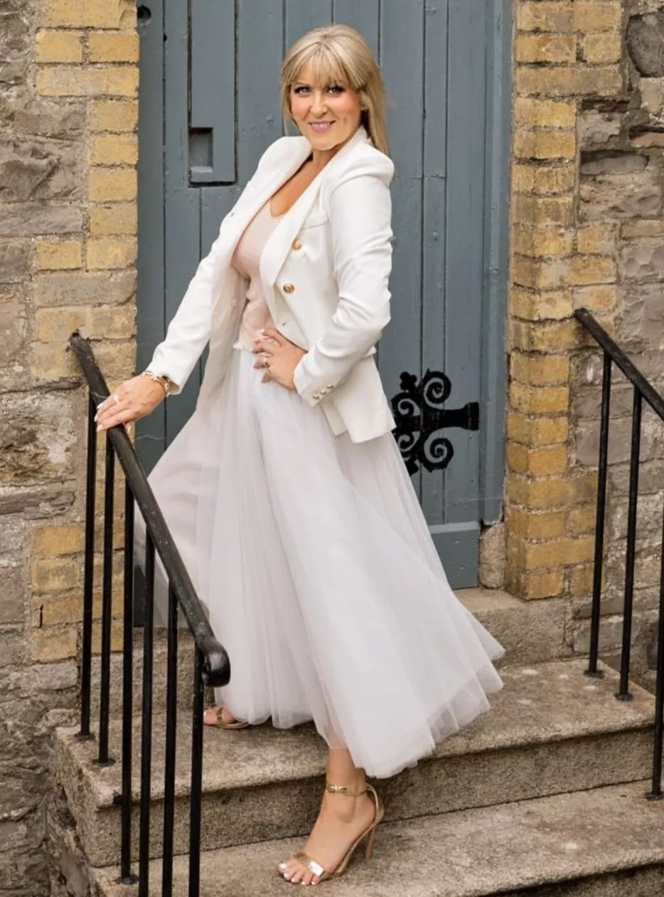 Carrie Tulle Skirt White