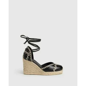 Castaner Iria leather wedge espadrilles