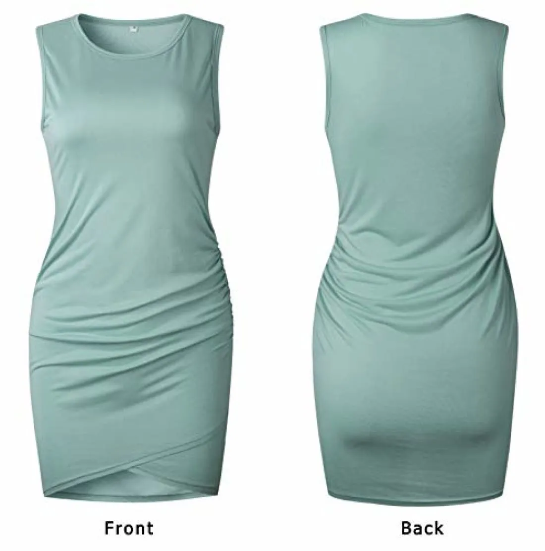 Casual Summer Mini Dress with Ruching
