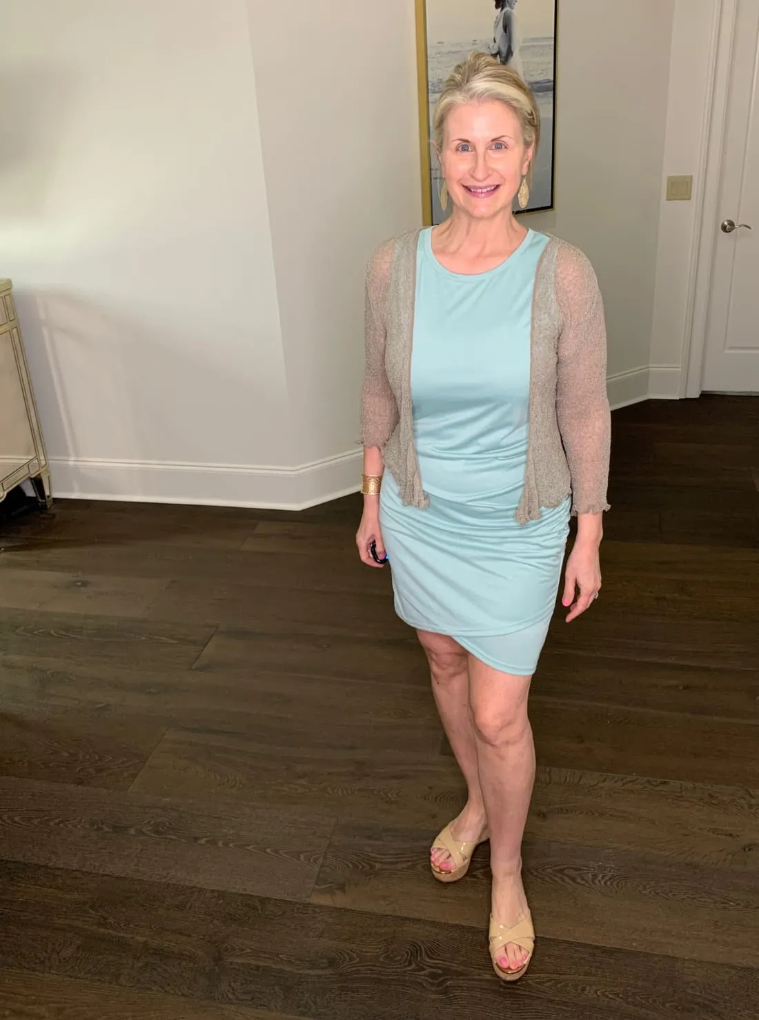 Casual Summer Mini Dress with Ruching