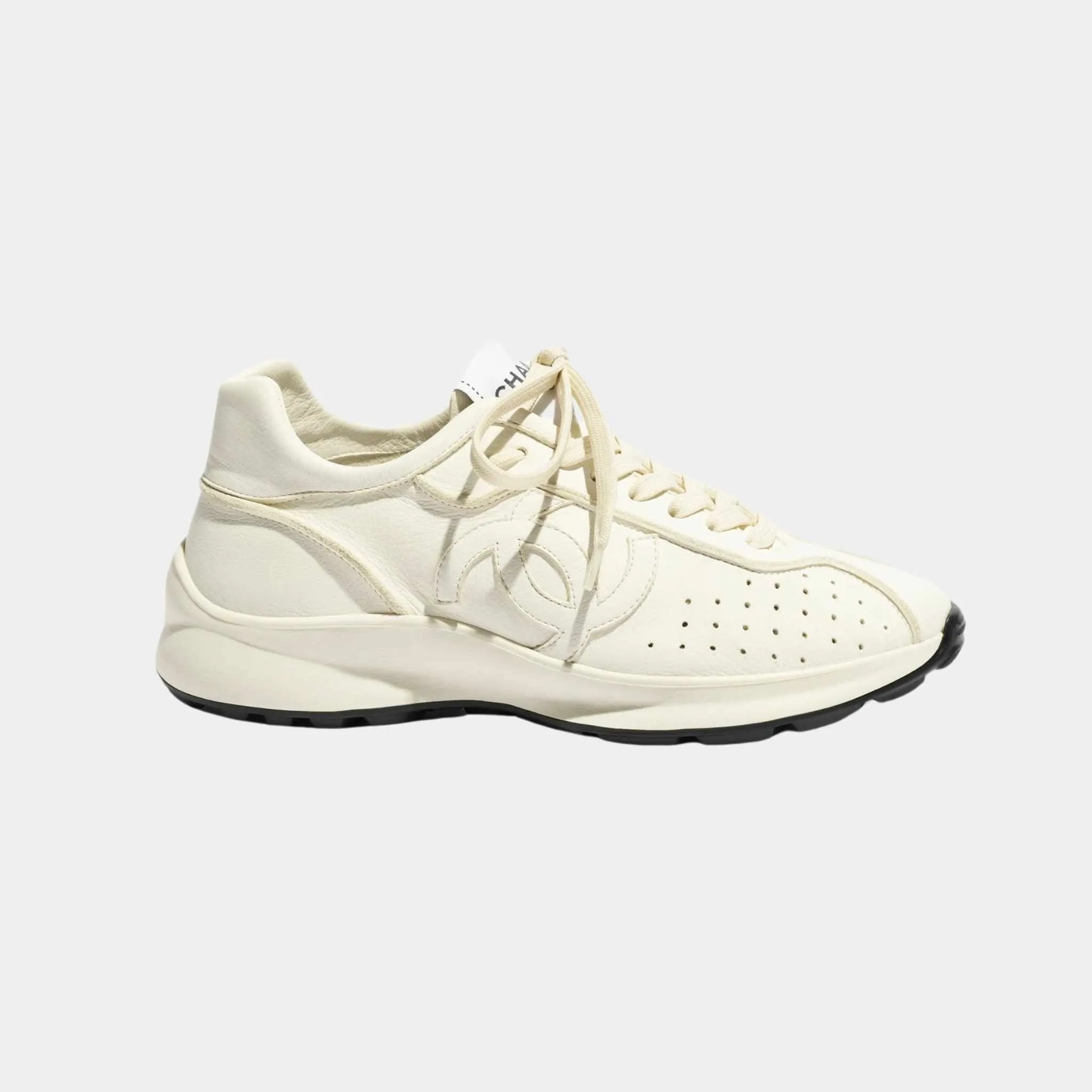 Chanel Trainers Calfskin White