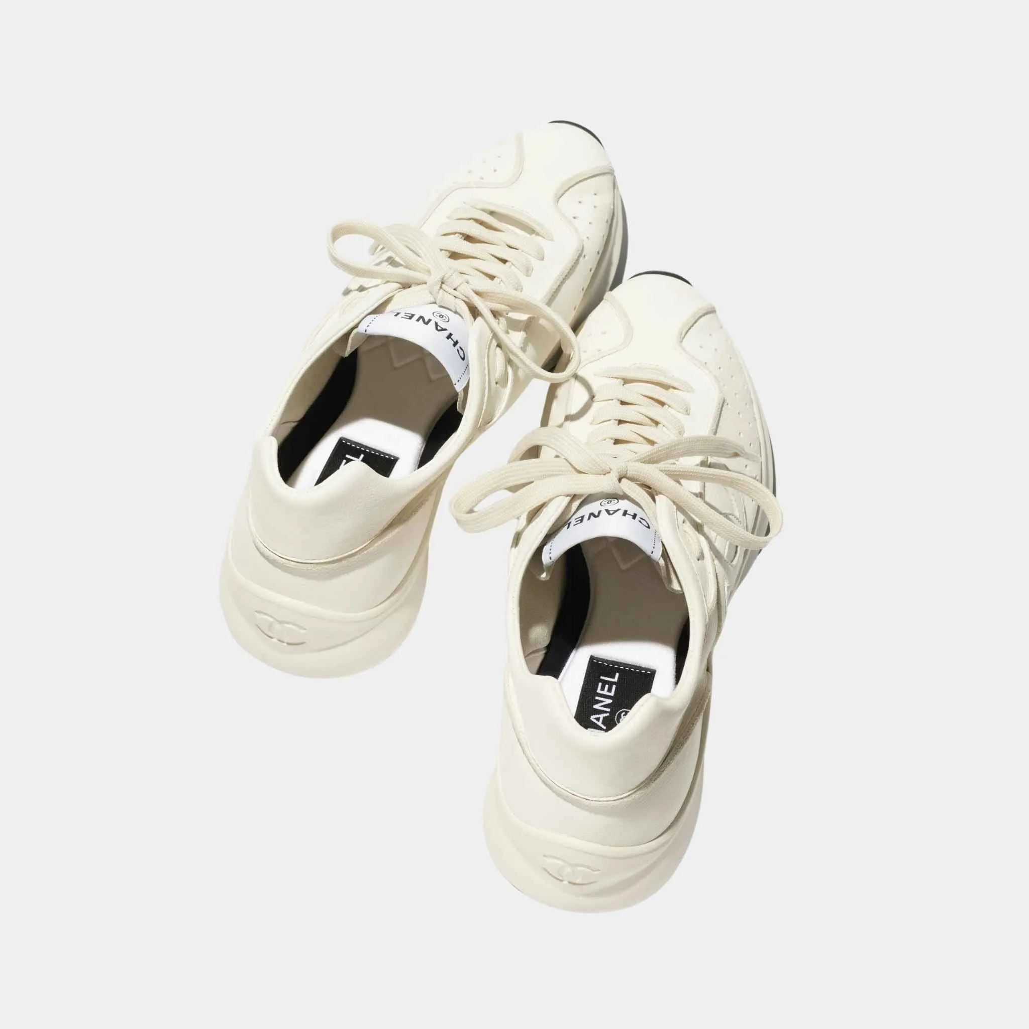 Chanel Trainers Calfskin White