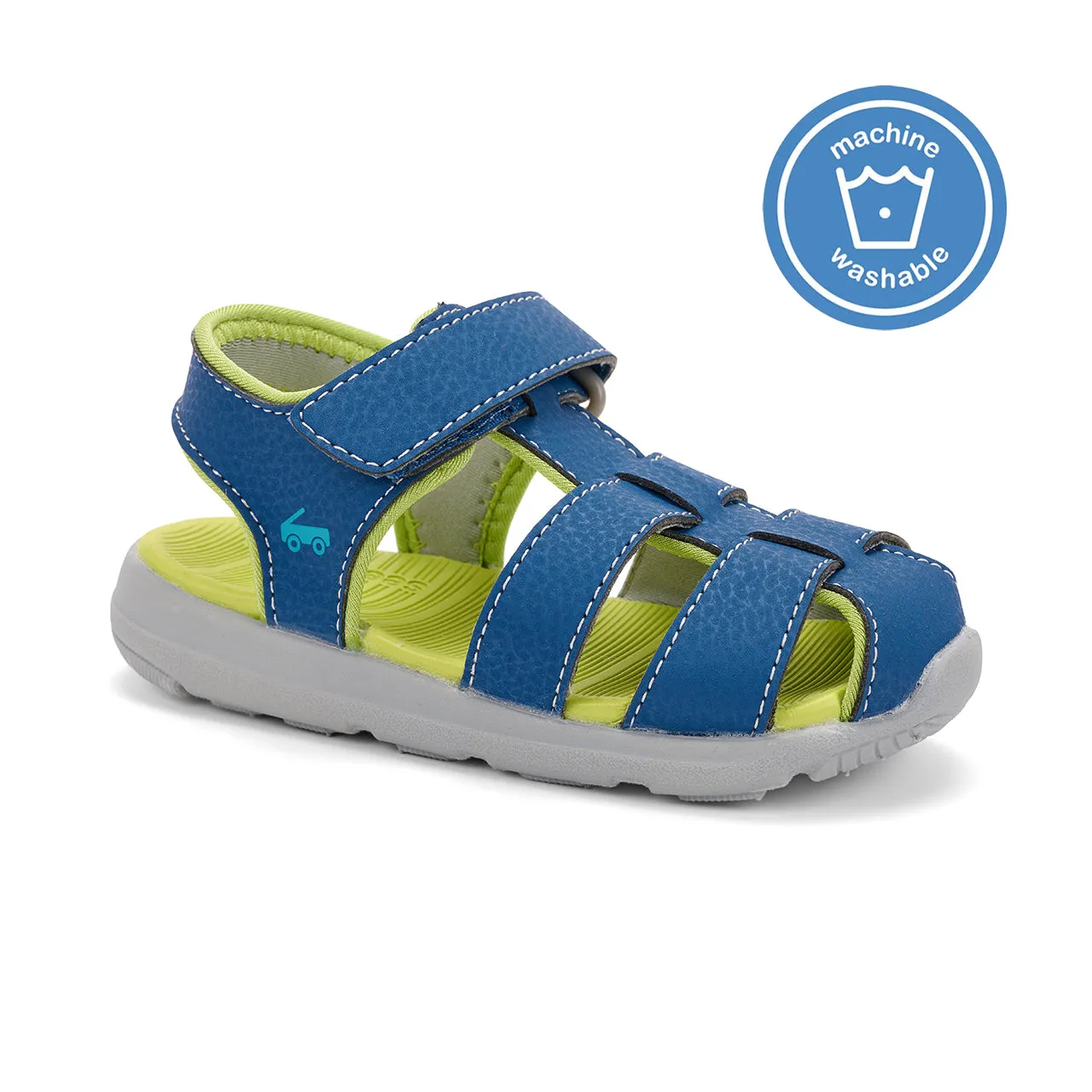 Cyrus Flexirun Blue/LimeSandals by See Kai Run