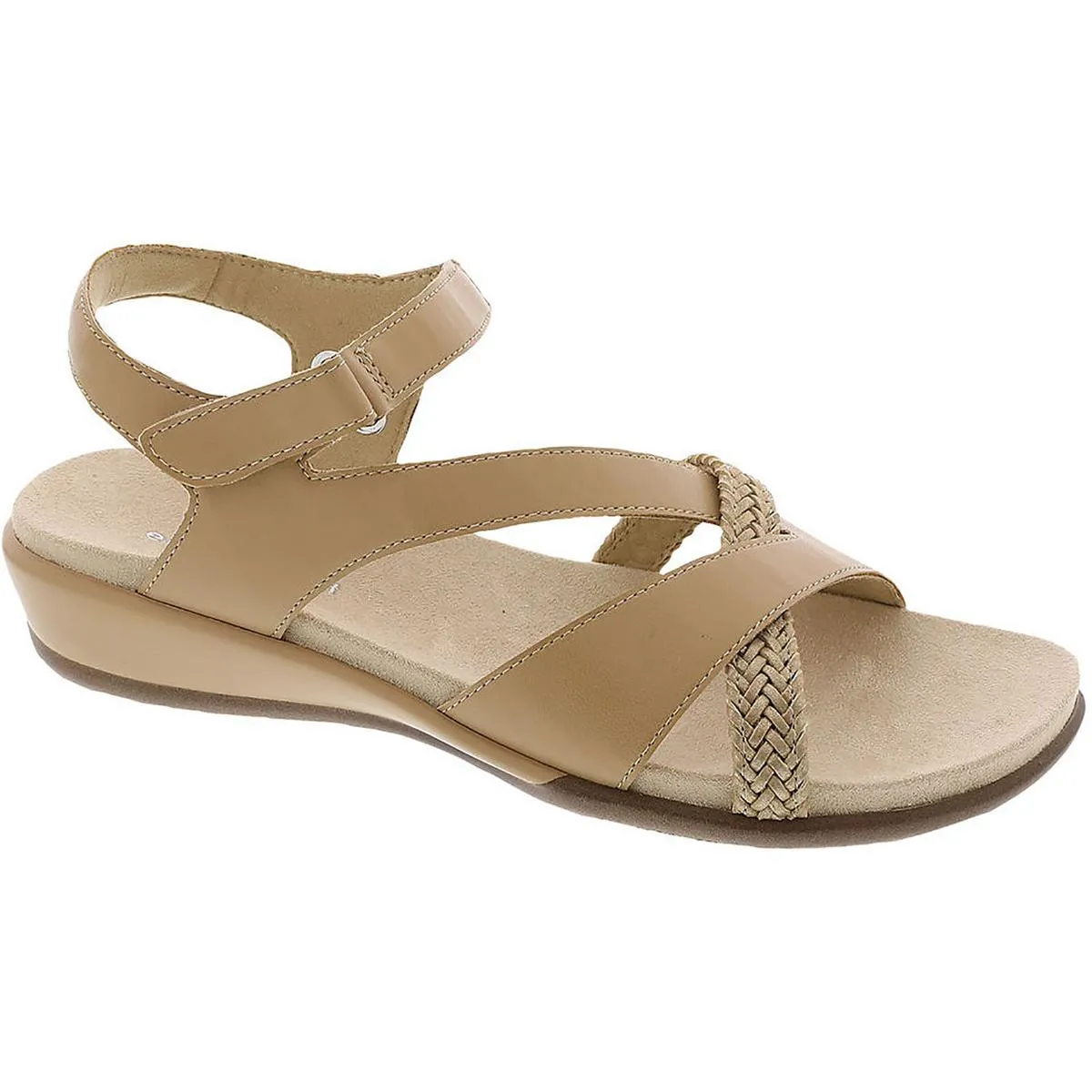 Easy Spirit Womens Hart 3 Faux Leather Strappy Sandals