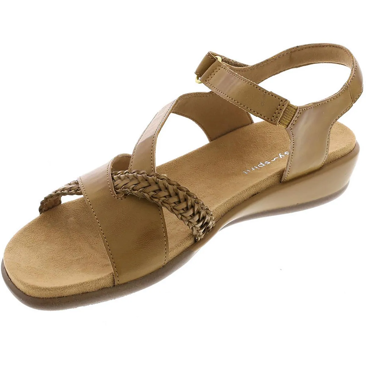 Easy Spirit Womens Hart 3 Faux Leather Strappy Sandals