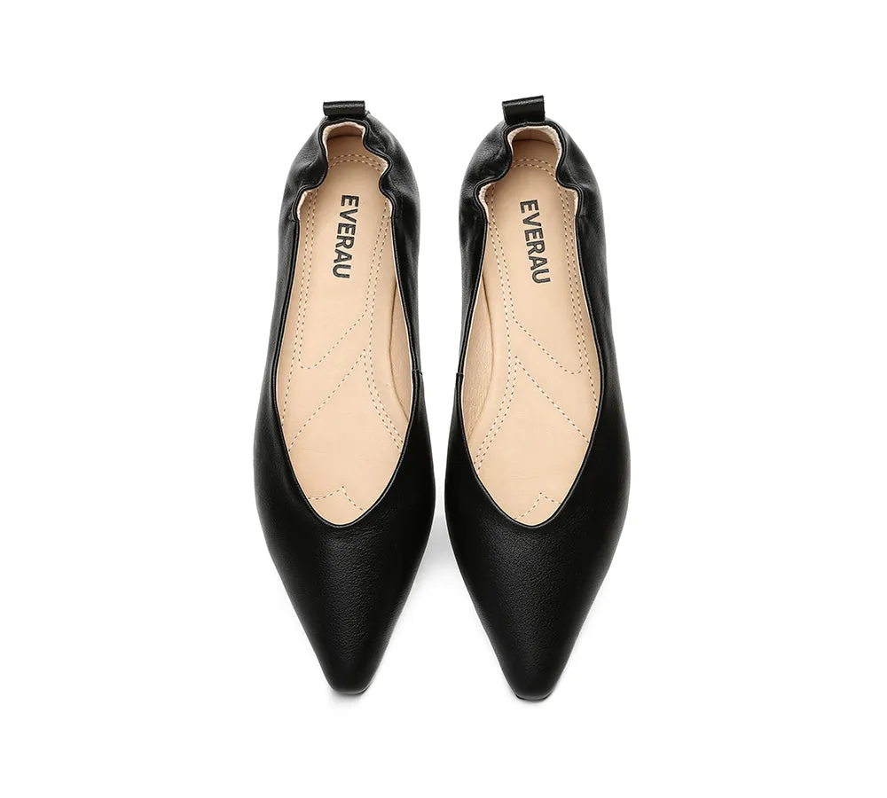 EVERAU® Leather Flats Women Sera