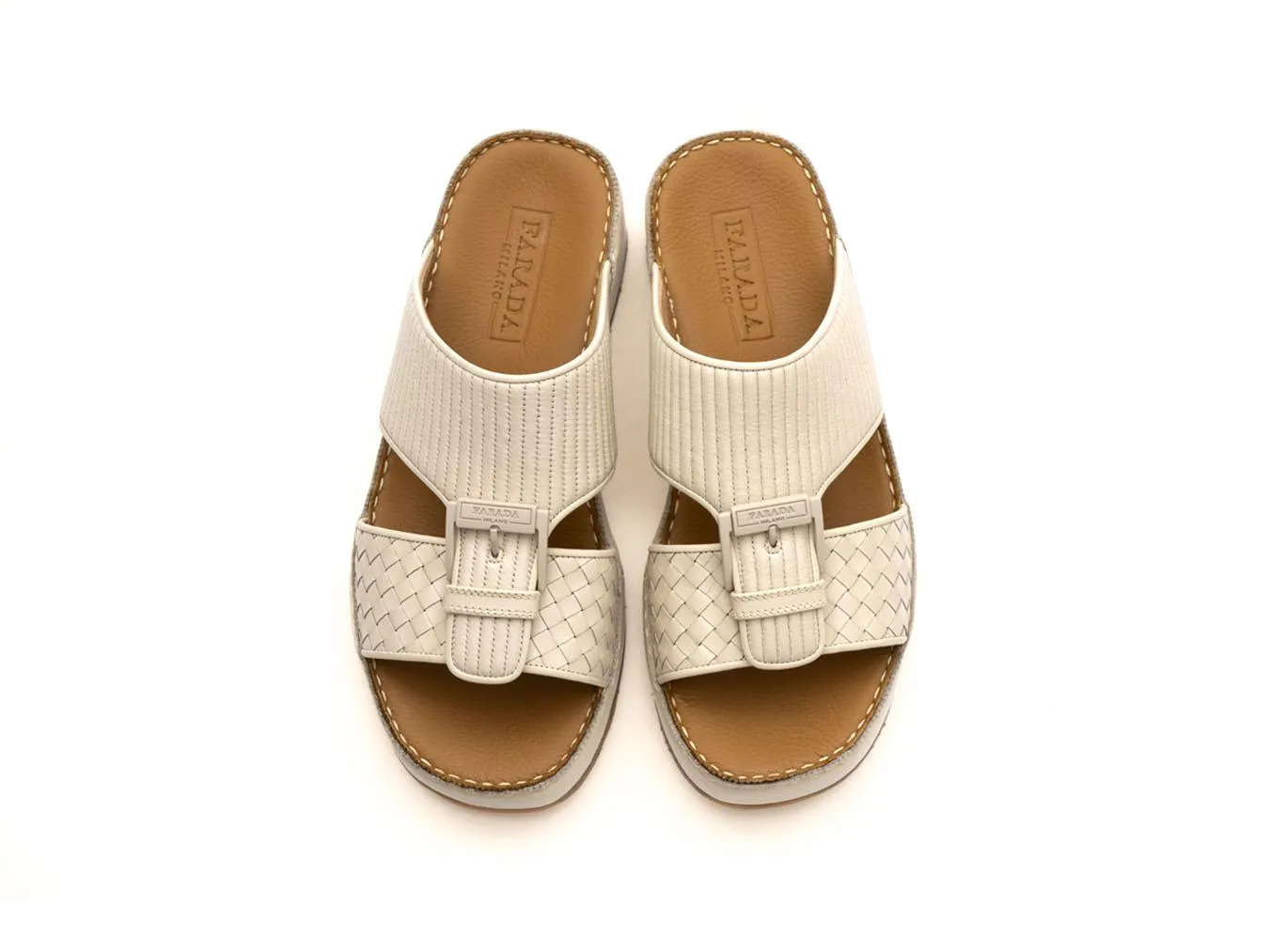 FARADA MILANO ARABIC SANDALS WHITE
