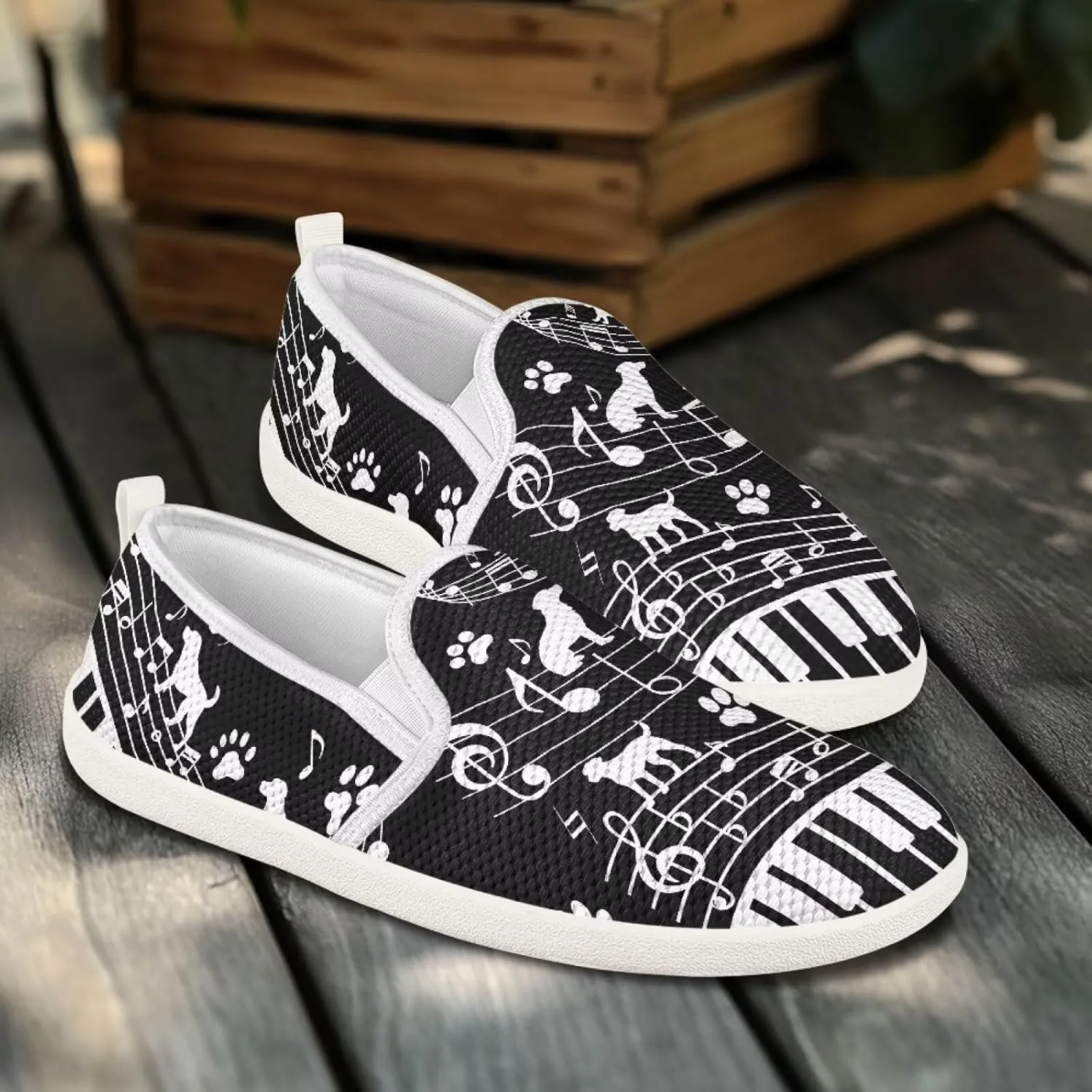 Flag Shoes Casual Walking Shoes Women's Shoes Flats Wide Sneakers Mesh Flats