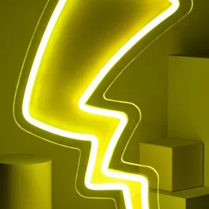 Fun Bright Yellow Electric Pikachu Tail LED Night Light Pokemon Game Decor