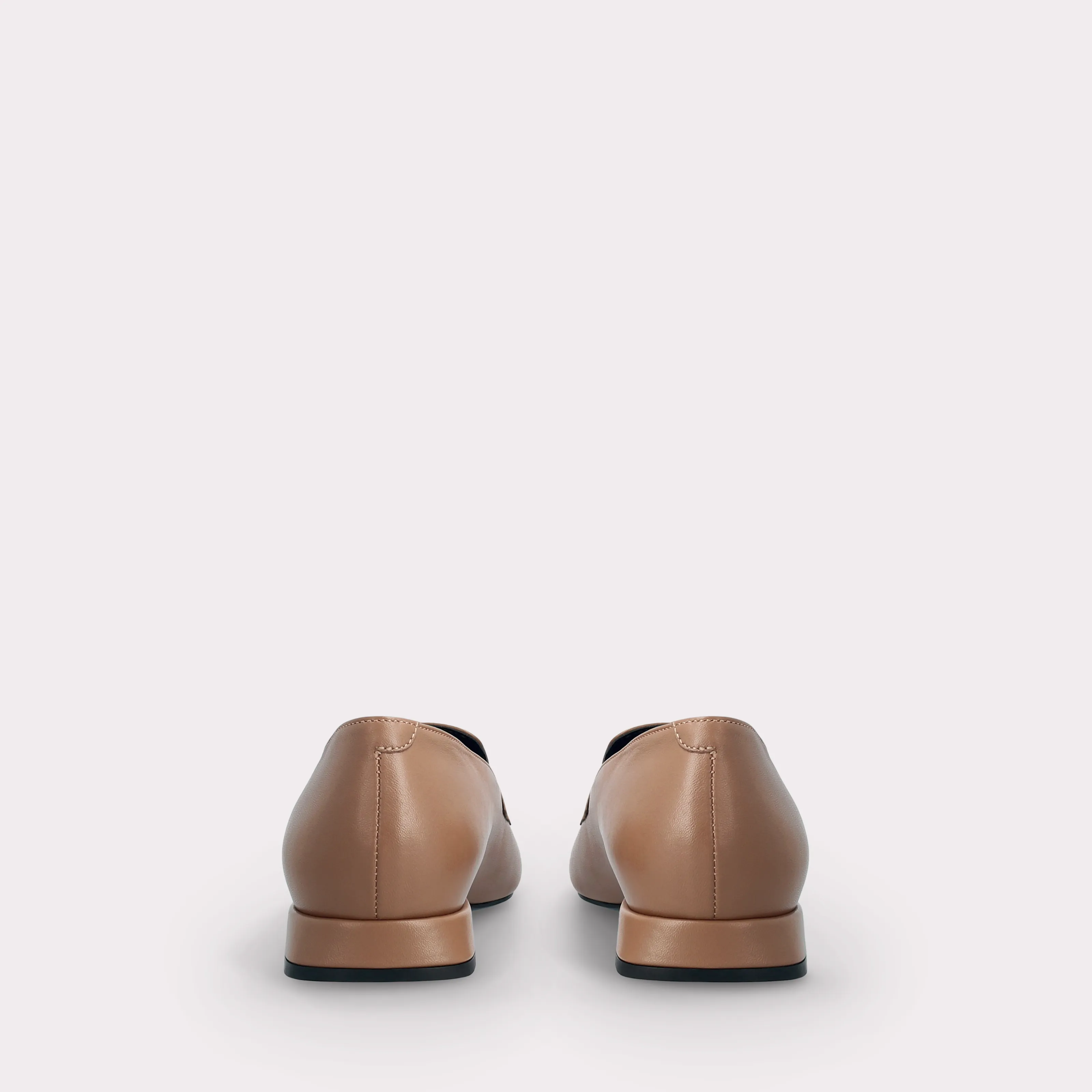 GILLY 03 BROWN SMOOTH LEATHER LOAFERS