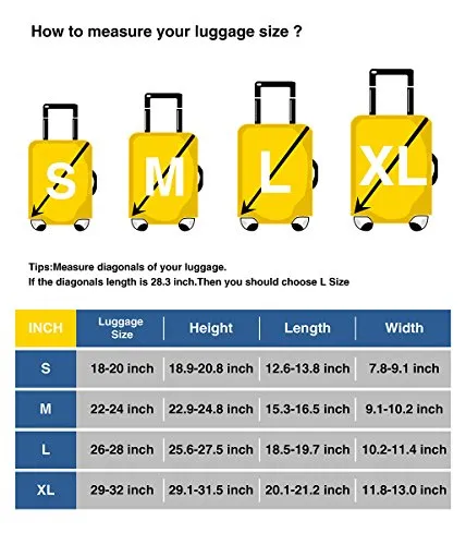 GIOVANIOR Llama Luggage Cover Suitcase Protector Carry On Covers