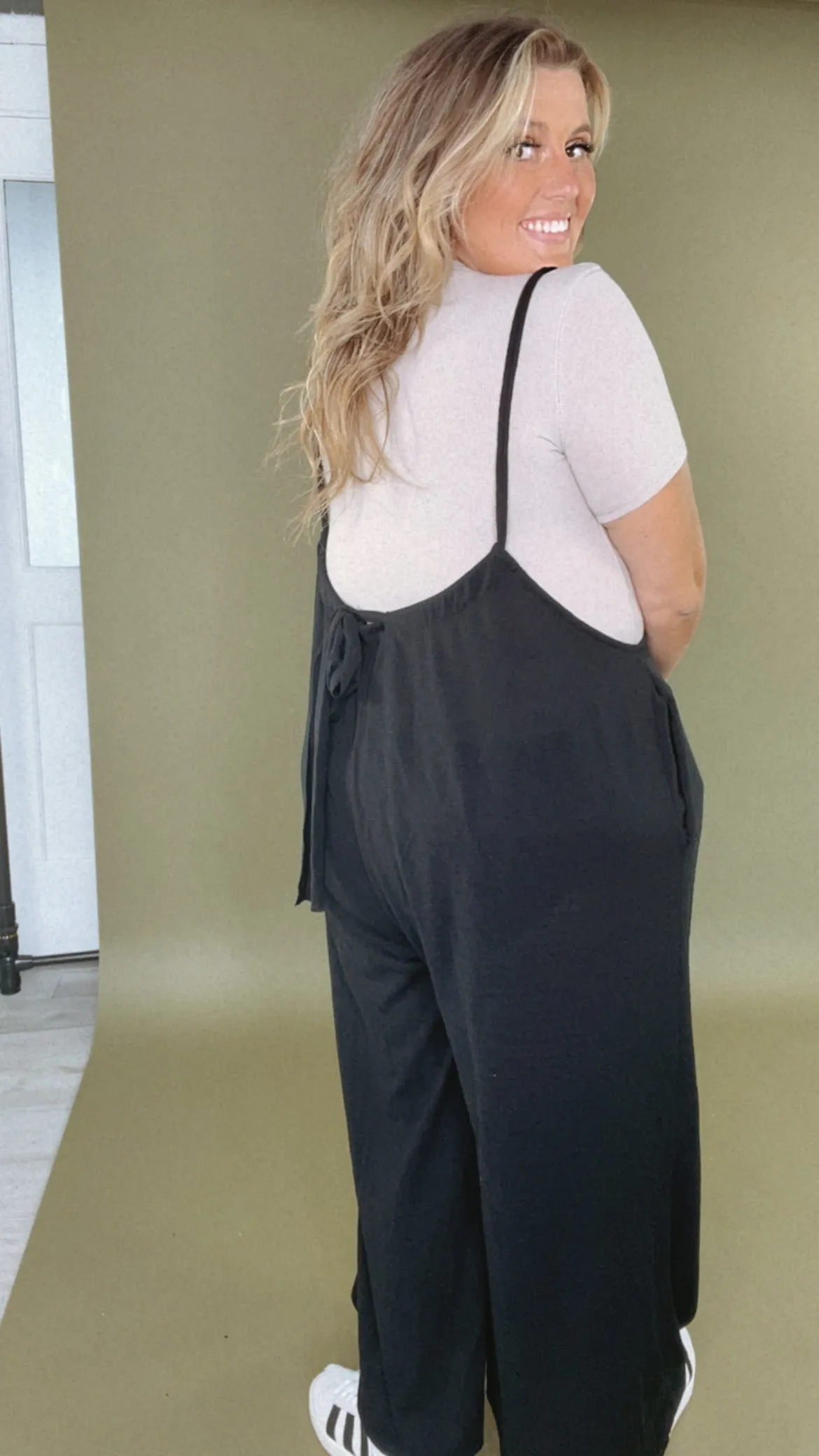 Head Over Heels Jumpsuit, Black