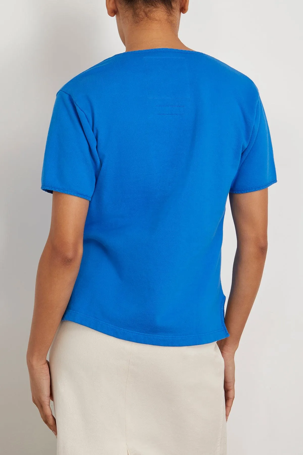 Henley Sweatshirt in Royal