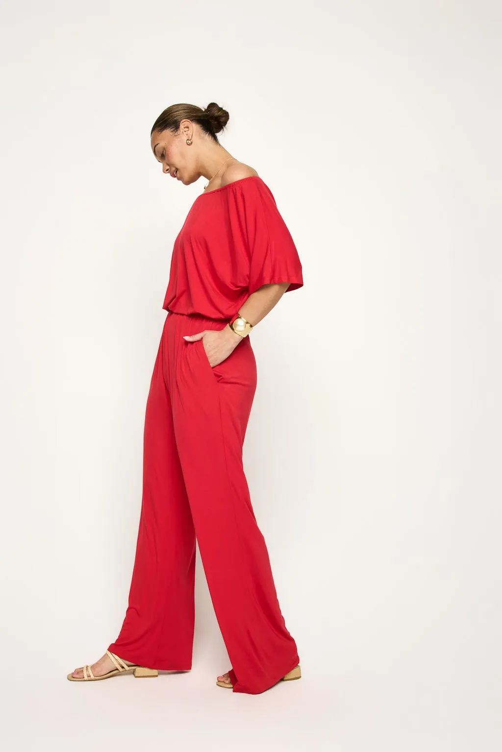 Joy Off Shoulder Jumpsuit