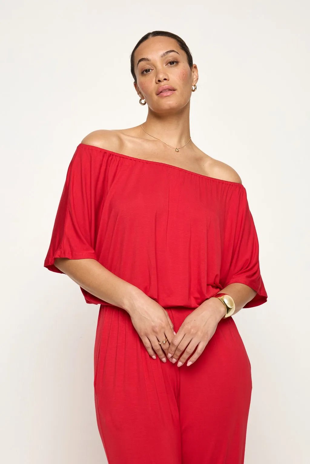 Joy Off Shoulder Jumpsuit