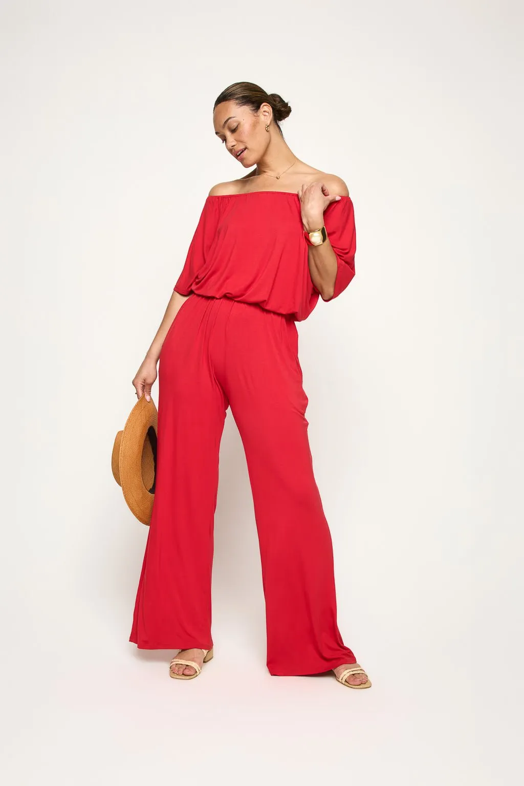 Joy Off Shoulder Jumpsuit