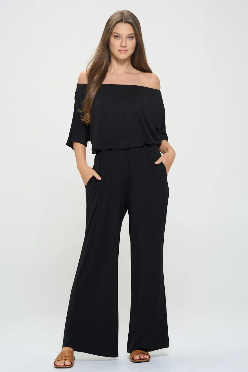 Joy Off Shoulder Jumpsuit