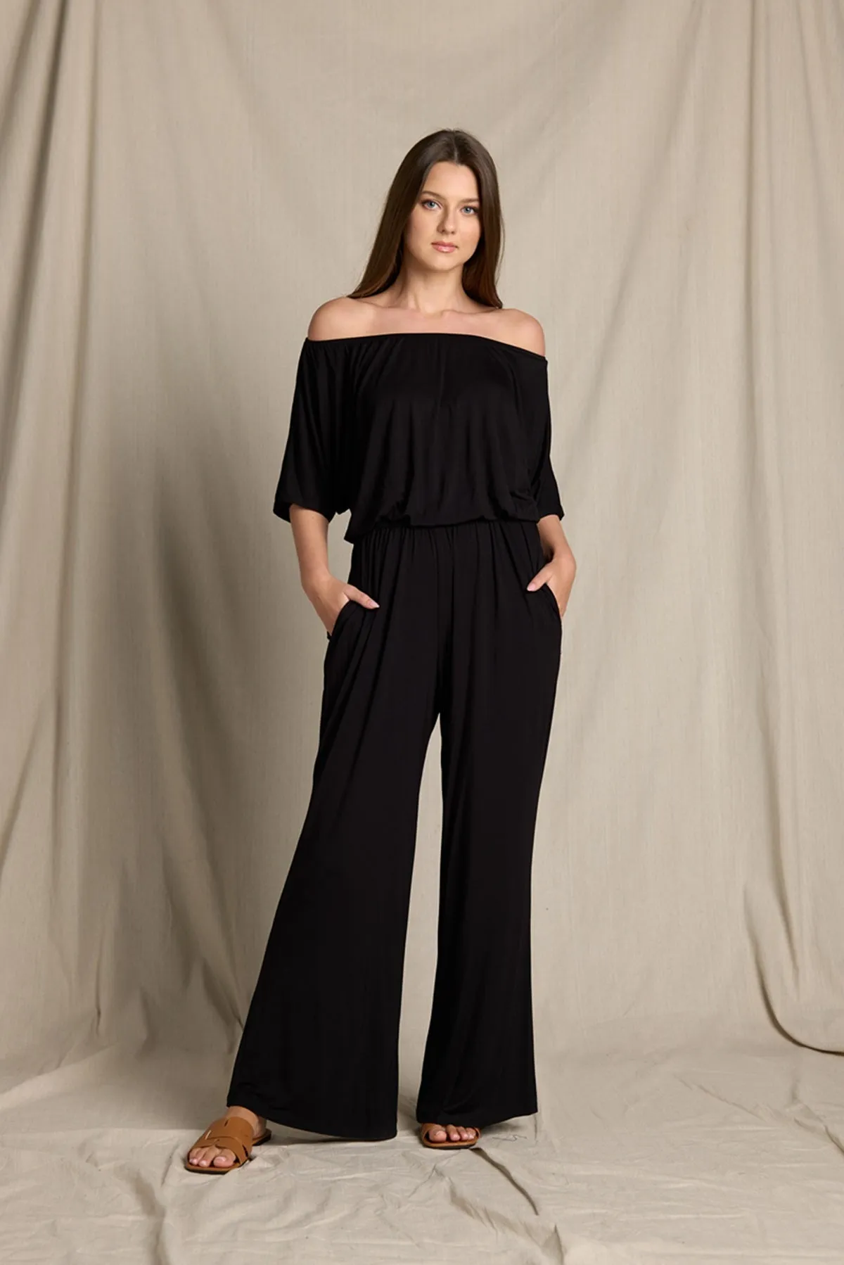 Joy Off Shoulder Jumpsuit