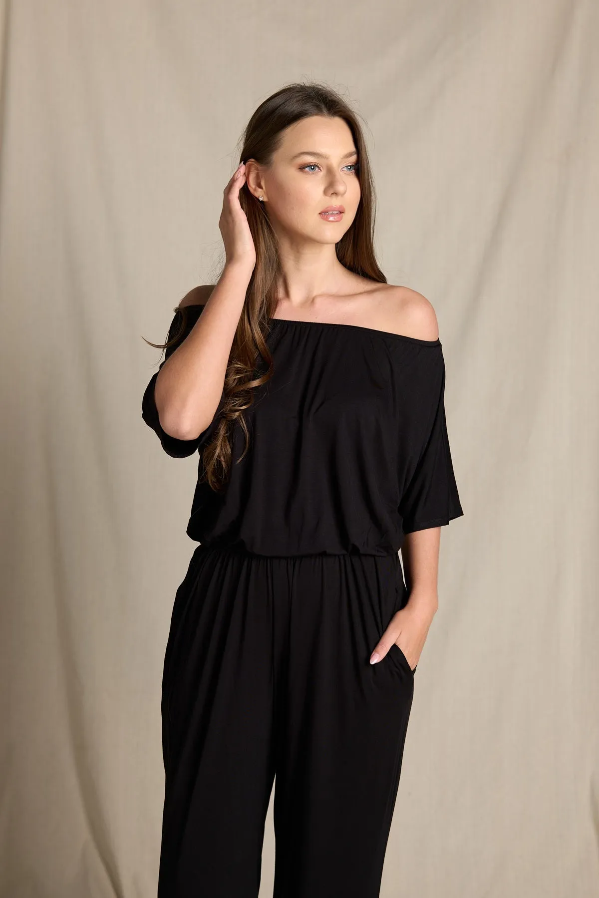 Joy Off Shoulder Jumpsuit