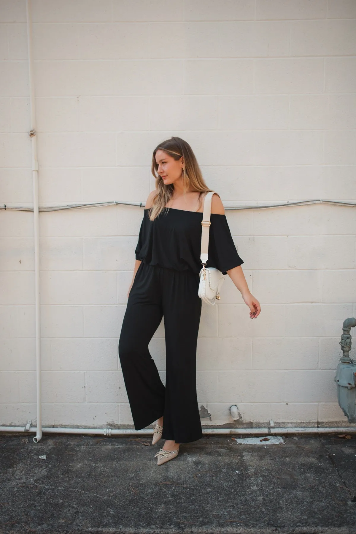 Joy Off Shoulder Jumpsuit
