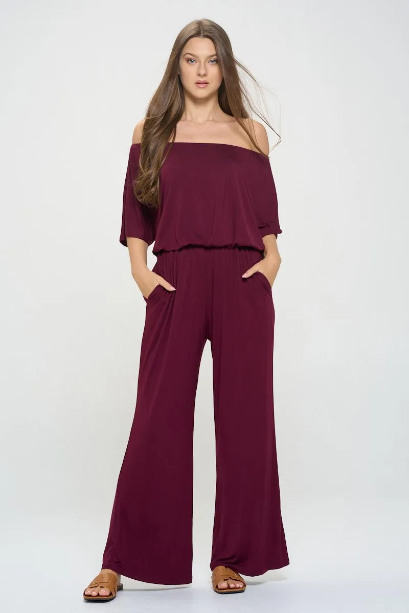 Joy Off Shoulder Jumpsuit