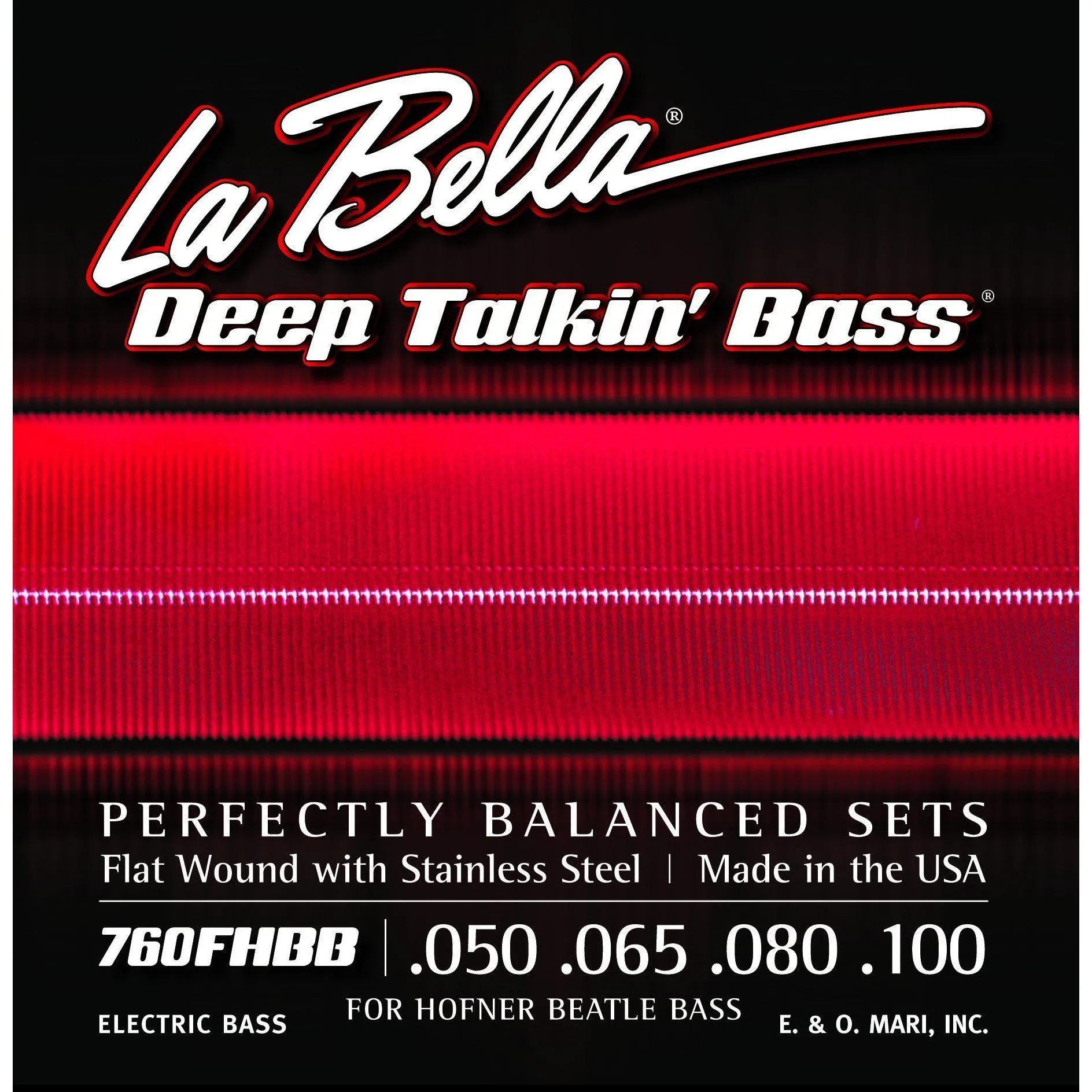 La Bella Flatwounds for Hofner Basses 30"-32" scale