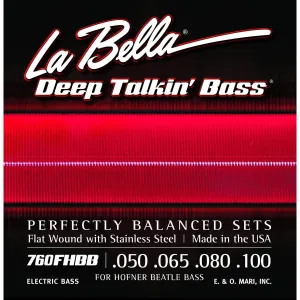 La Bella Flatwounds for Hofner Basses 30"-32" scale