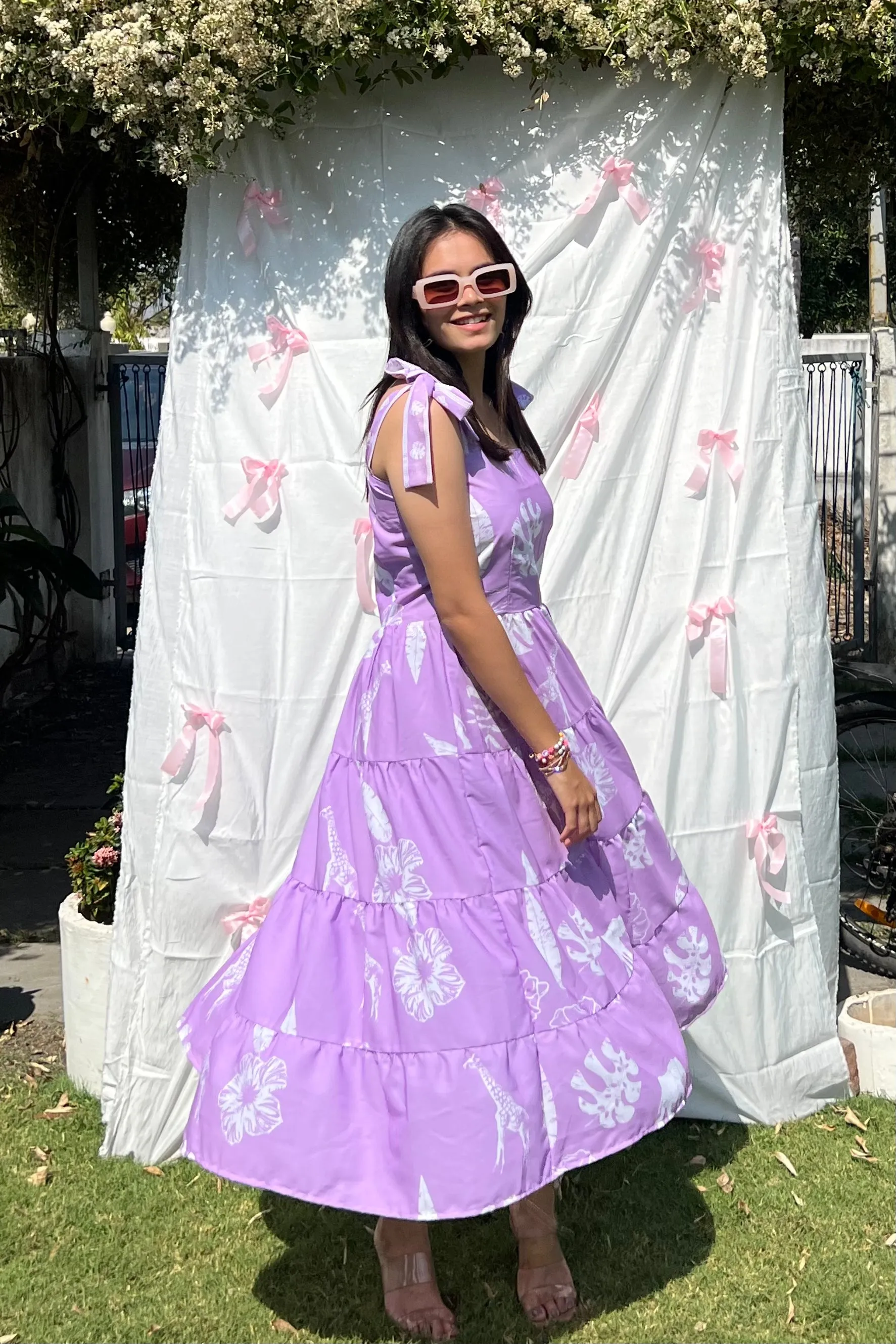 Lilac maxi dress