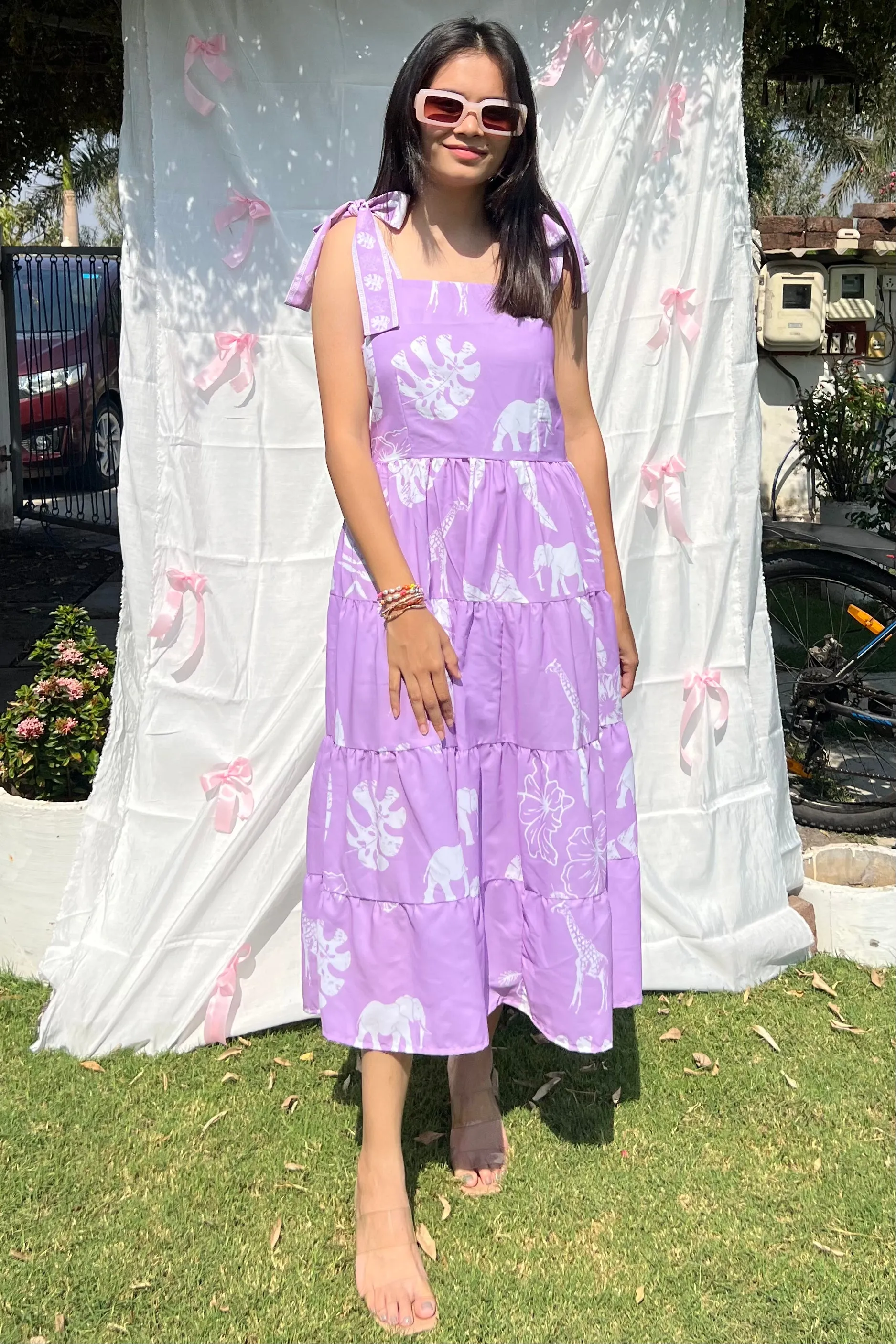 Lilac maxi dress