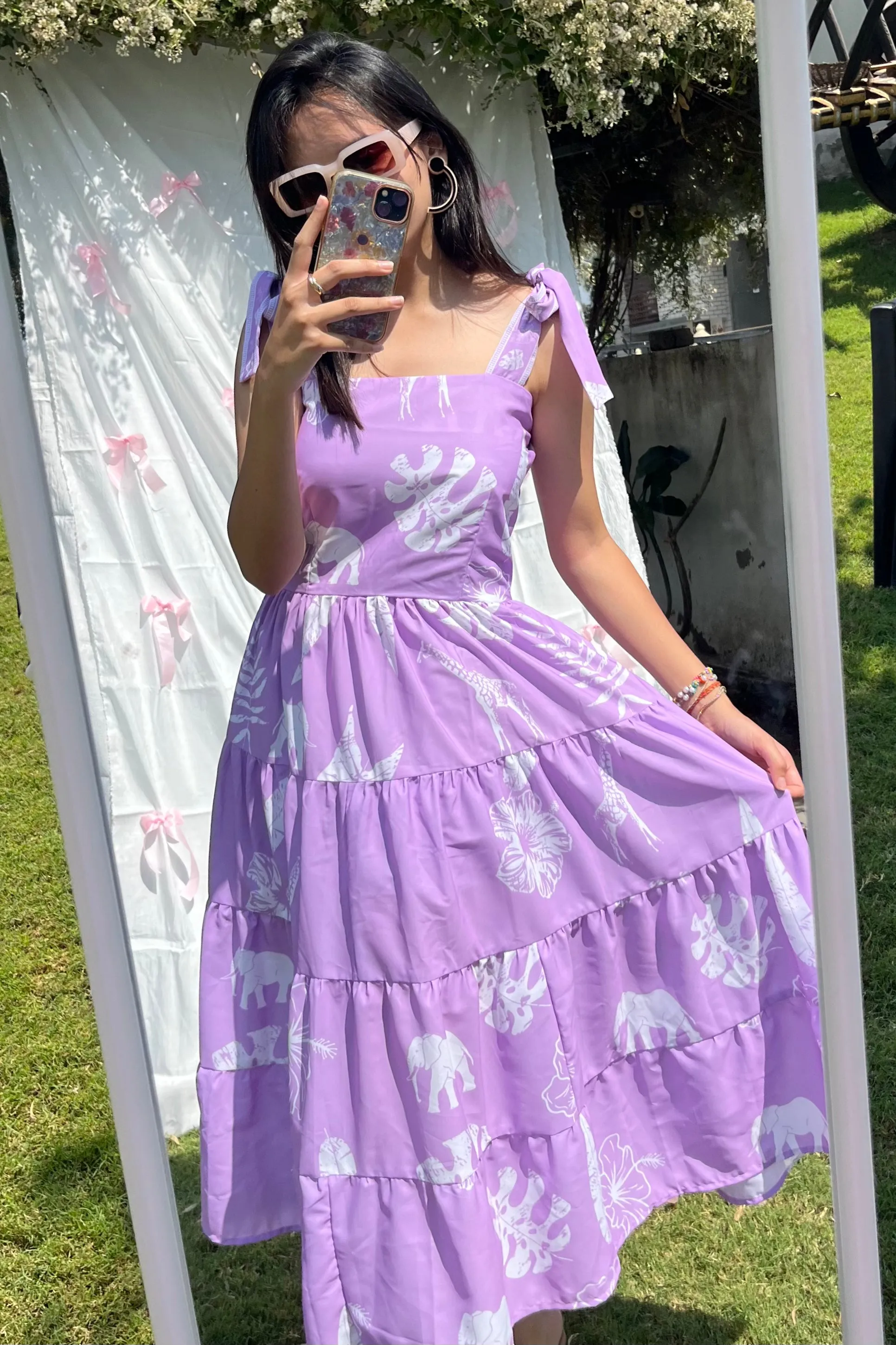 Lilac maxi dress