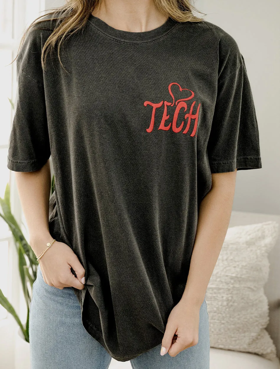 Livy Lu Texas Tech "Lyric Puff Ink" Comfort Color Tee