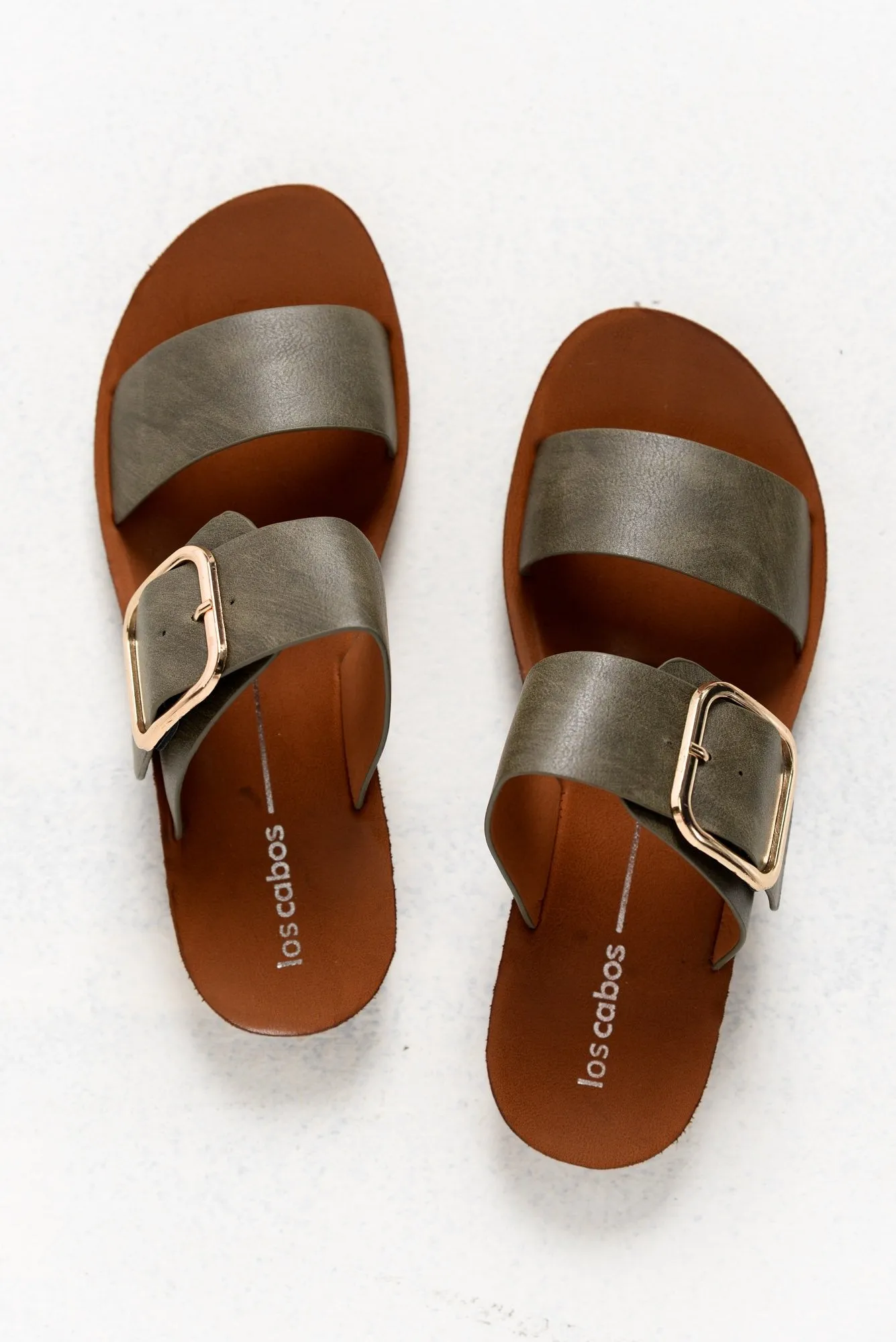 Los Cabos Doti Khaki Slide