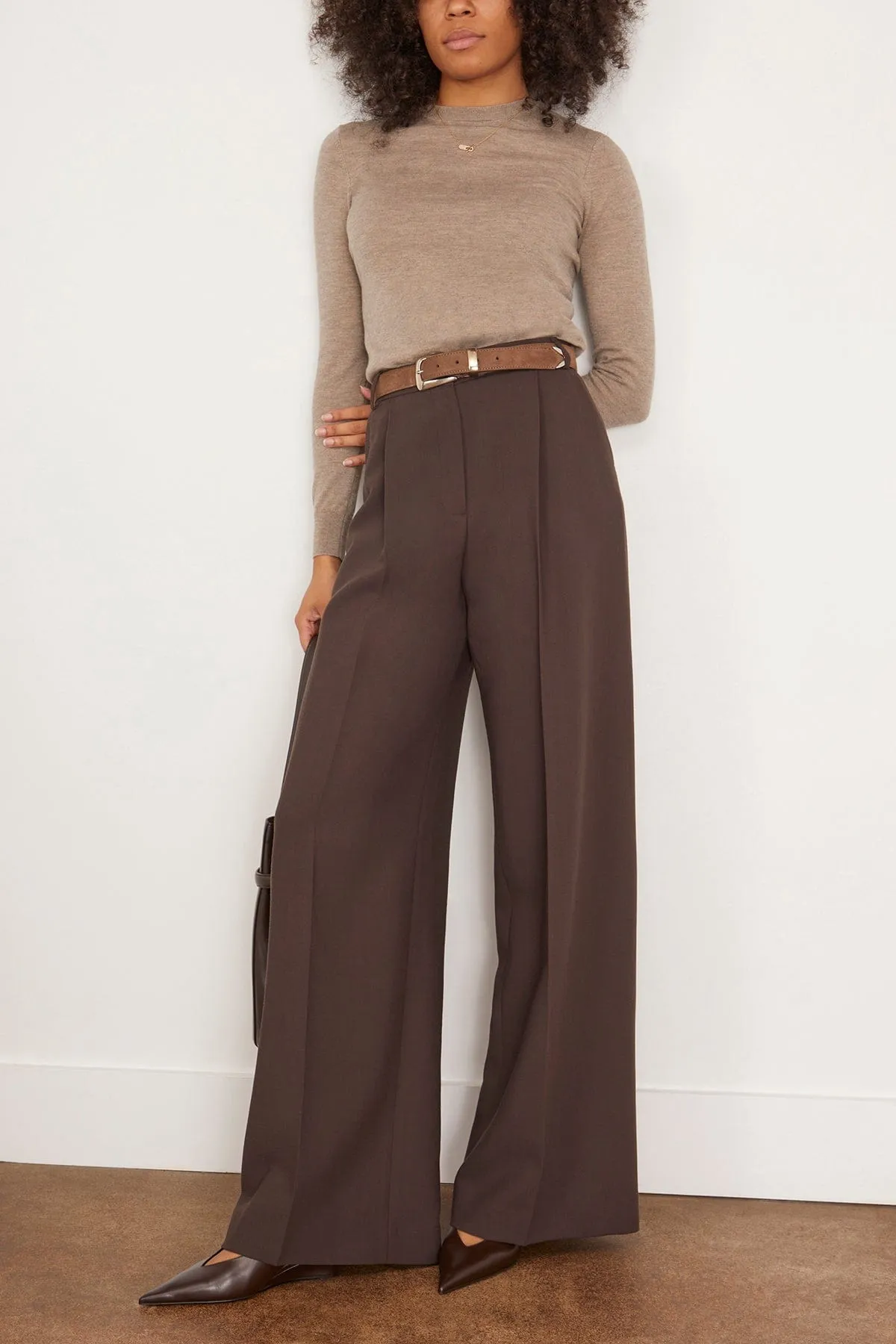 Maya Knitted Top in Biscuit