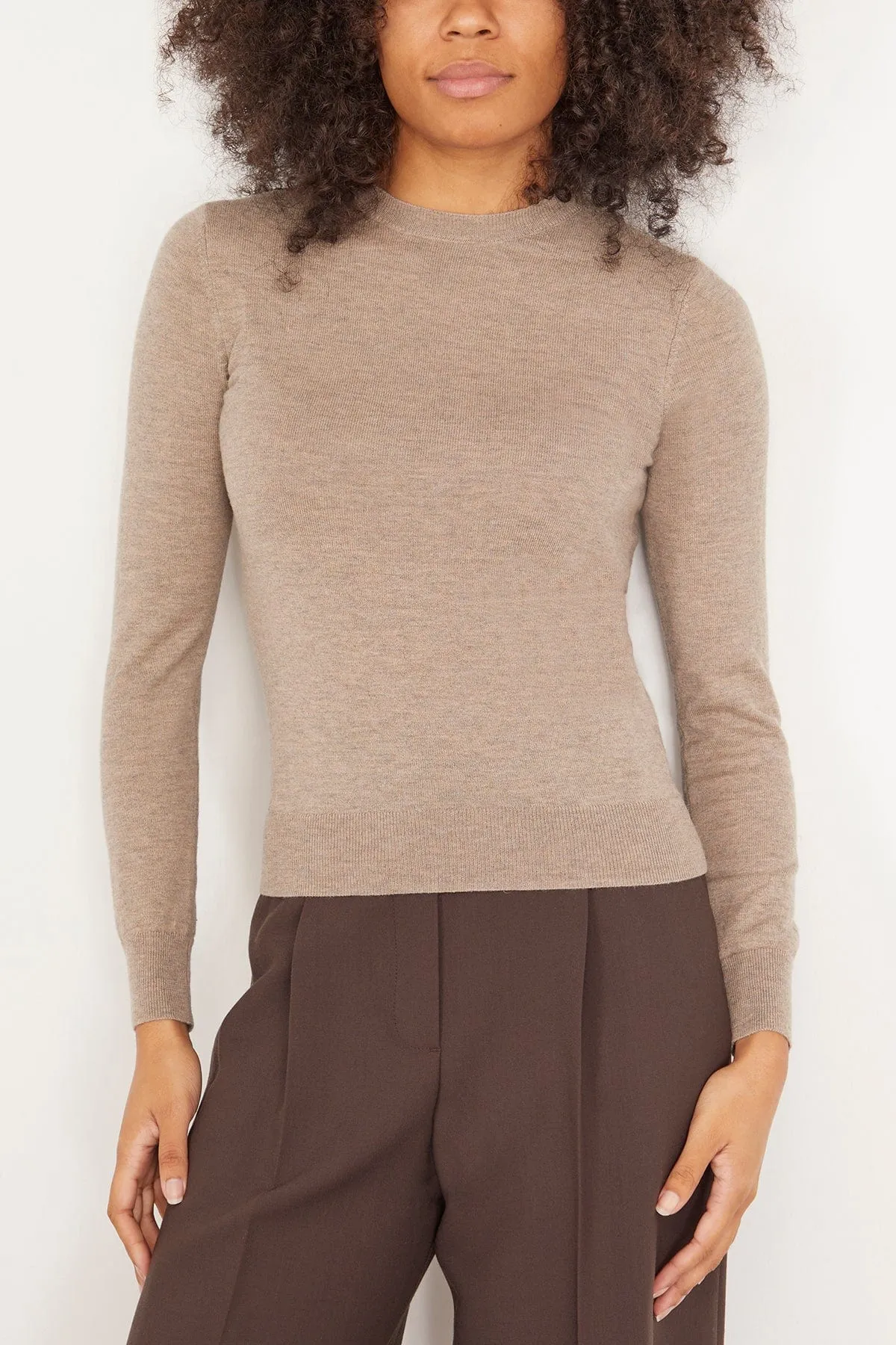 Maya Knitted Top in Biscuit