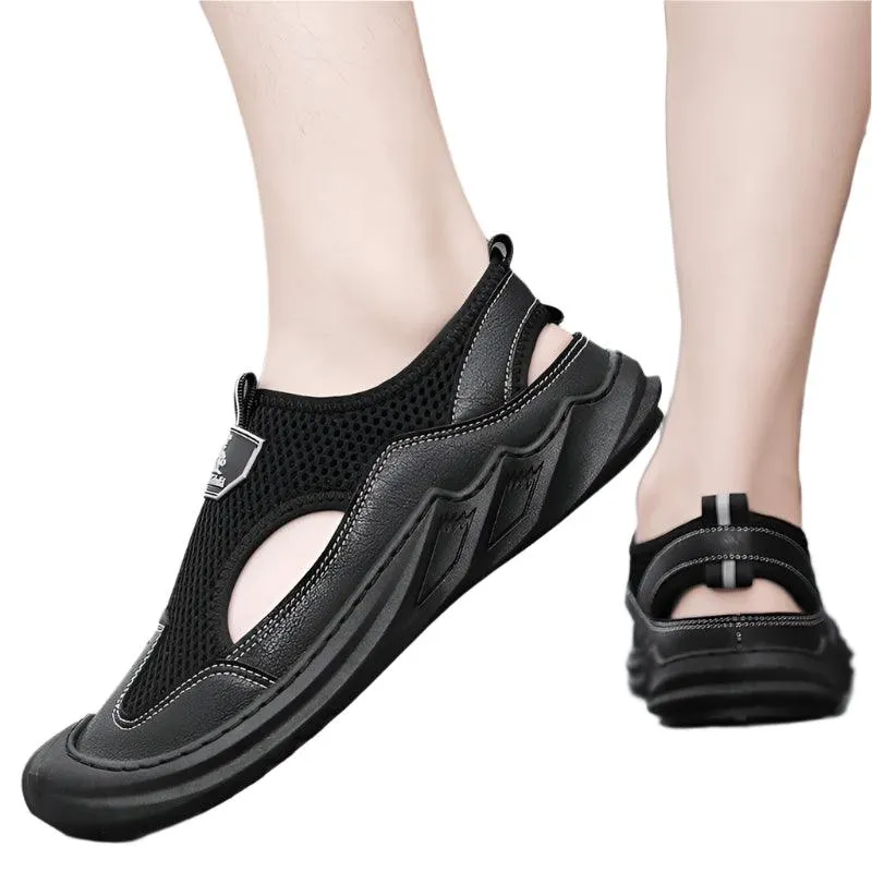 Men's Sandals Hollow Men's Sports Shoes Outdoor Non-slip Man Beach Shoes
