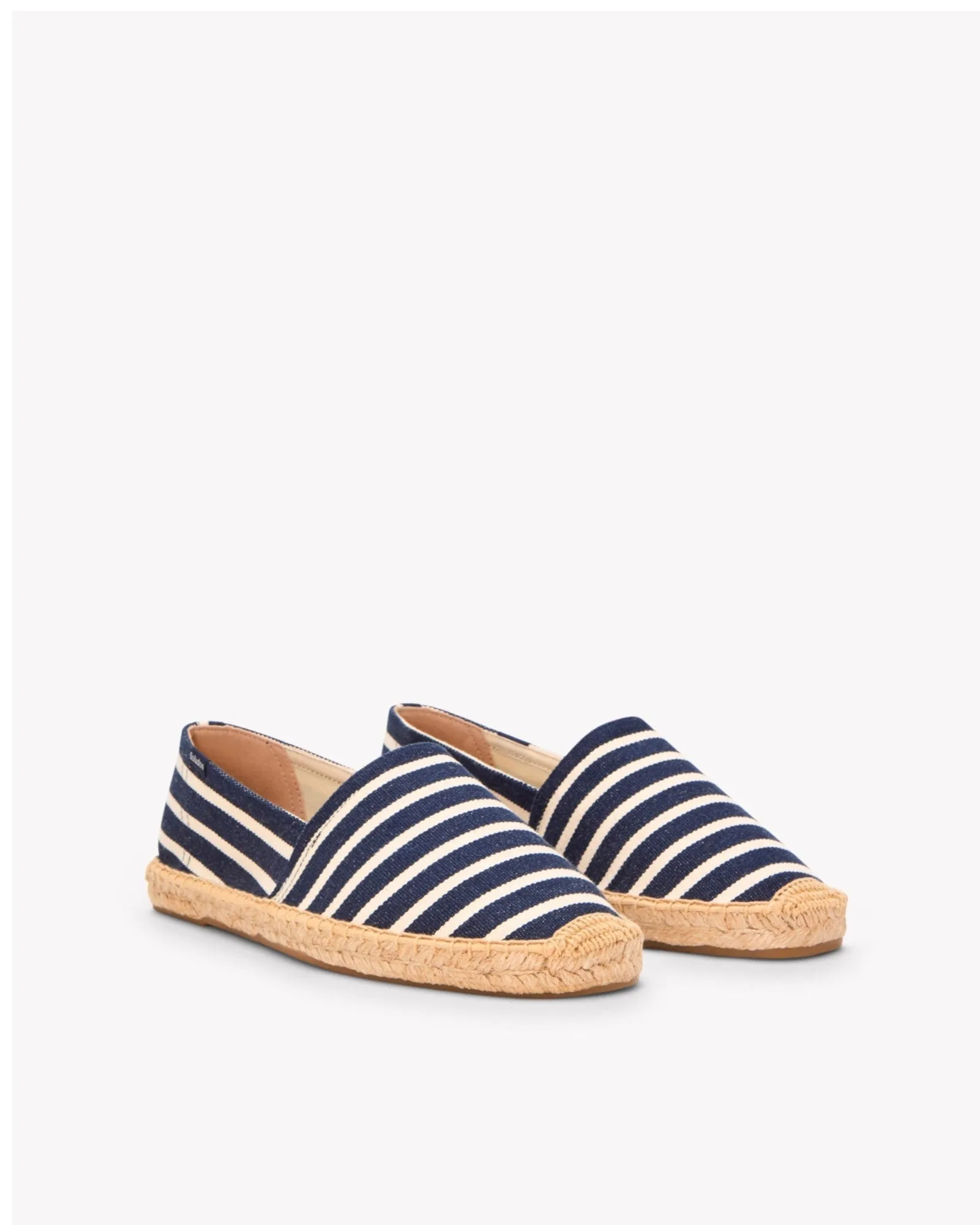 Mens_Espadrilles_The Original_Woven Stripes_Classic - Dark Navy - Ivory