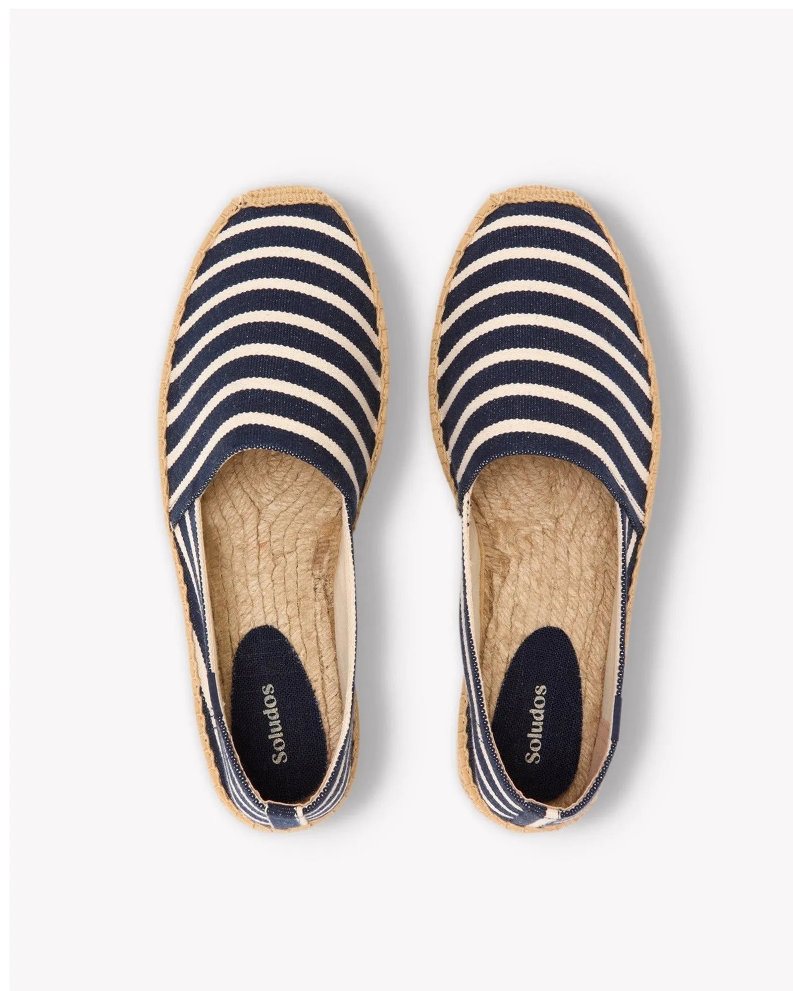 Mens_Espadrilles_The Original_Woven Stripes_Classic - Dark Navy - Ivory