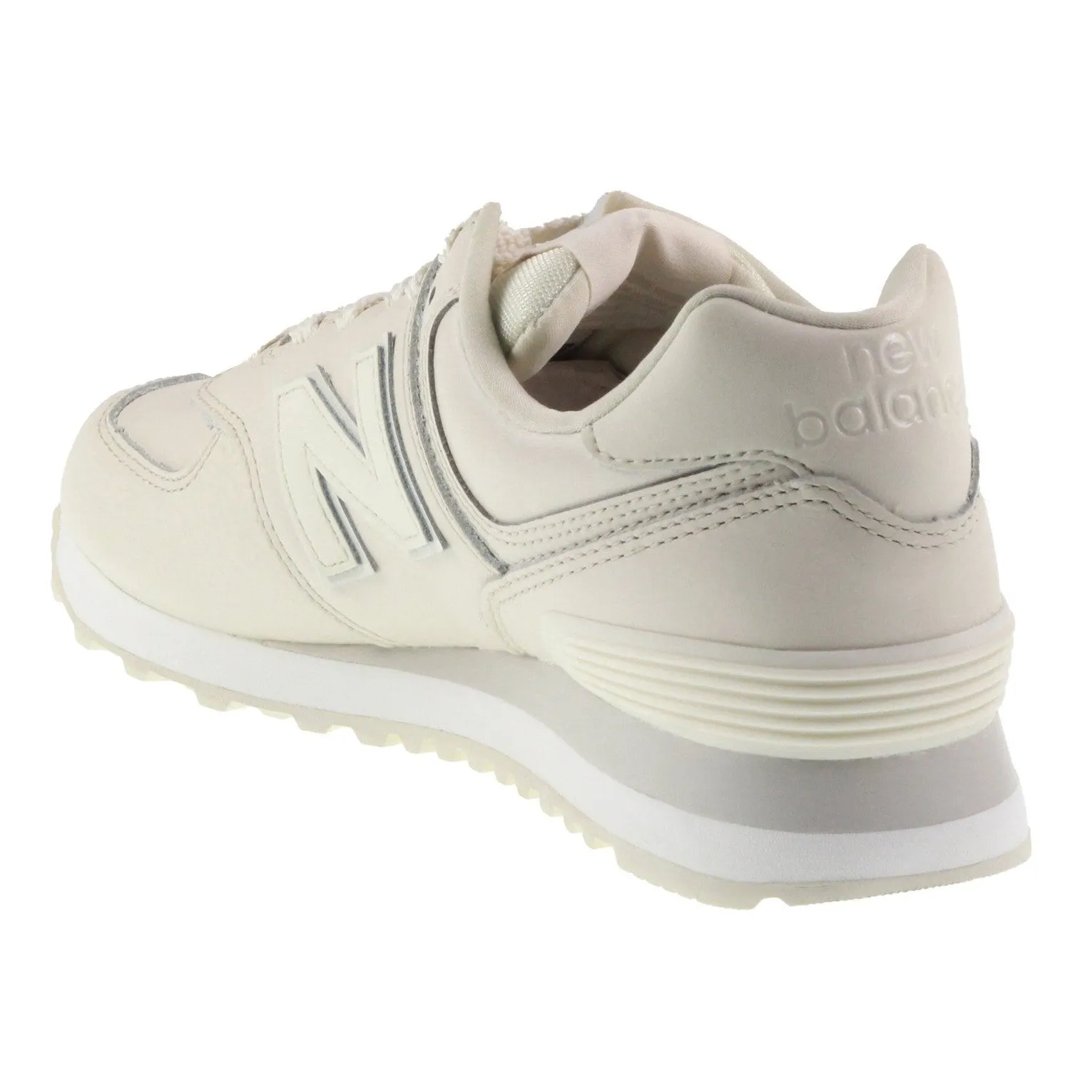 New Balance Trainers Womens 574 Leather Off White