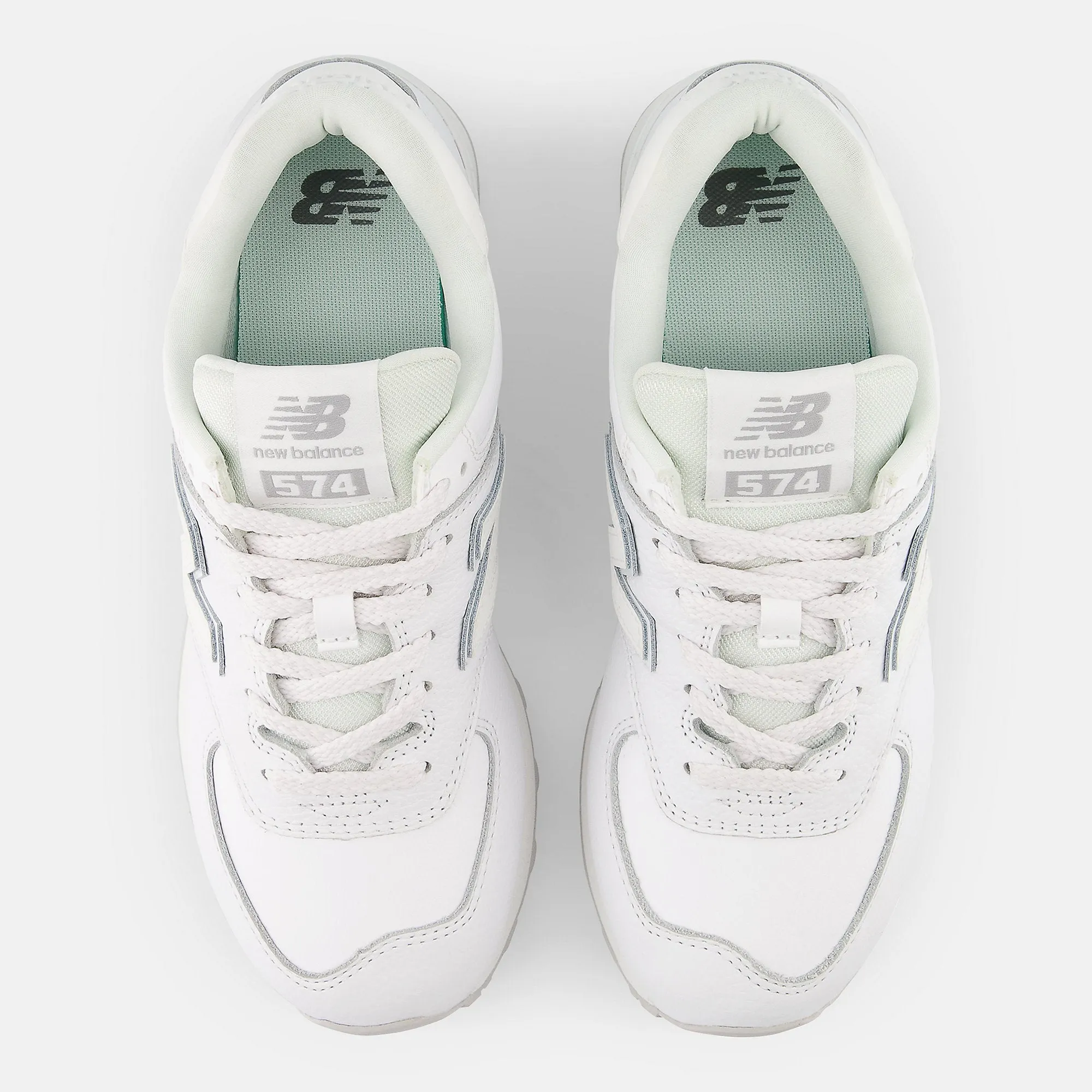 New Balance Womens 574 Fashion Trainers - White